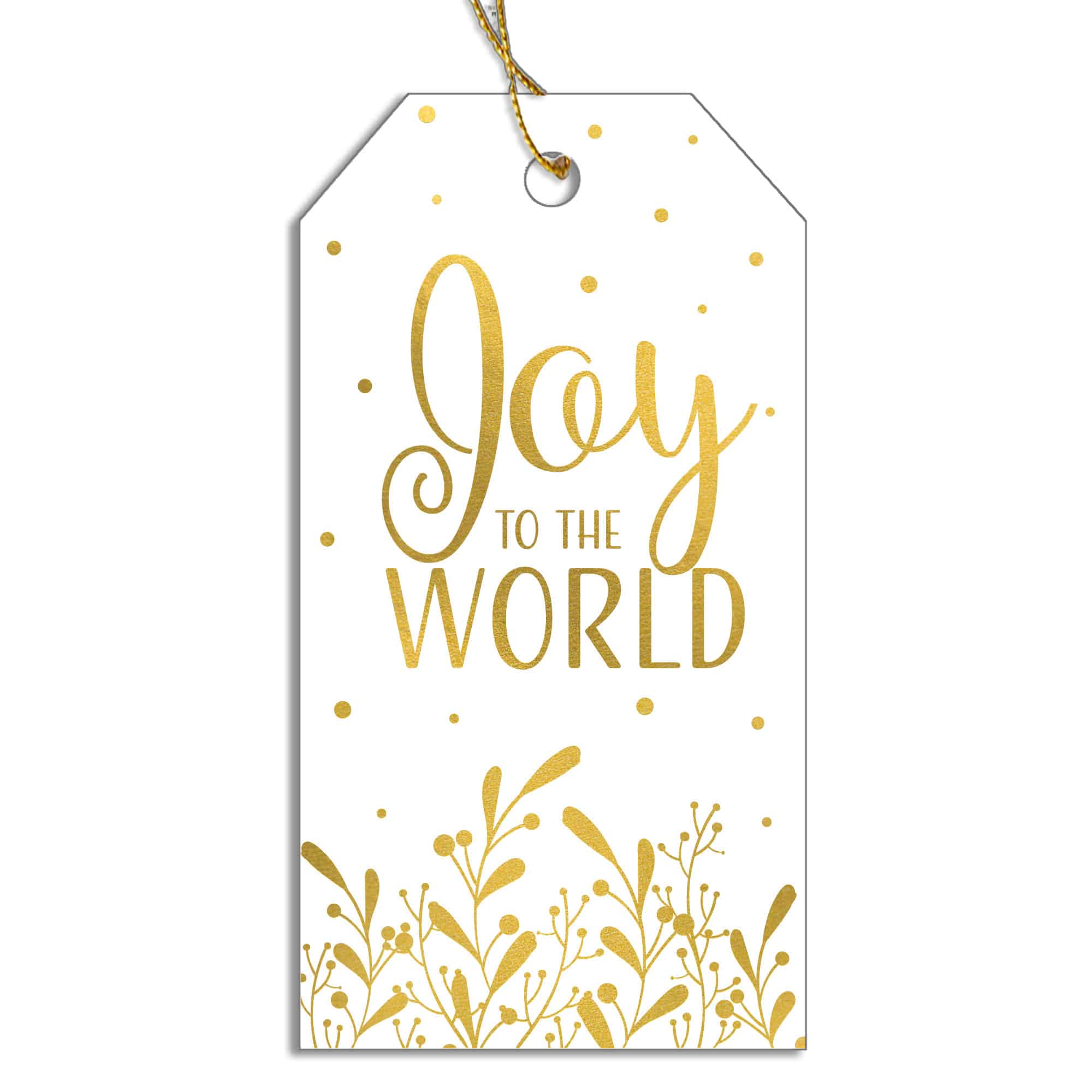 Joy To The World Christmas Tags (Pack of 12)