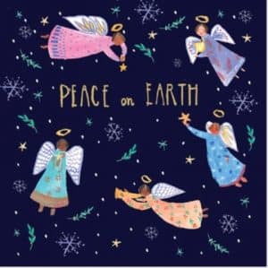 Peace on Earth Multi Angels Christian Christmas Cards