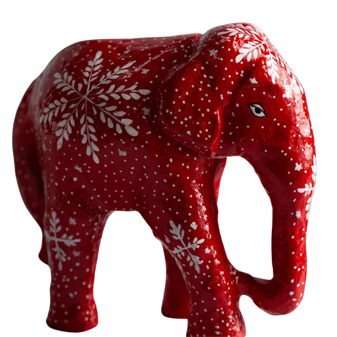 red snowflake elephant