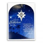 Come To Bethlehem Card with Hanging Decoration & Envelope