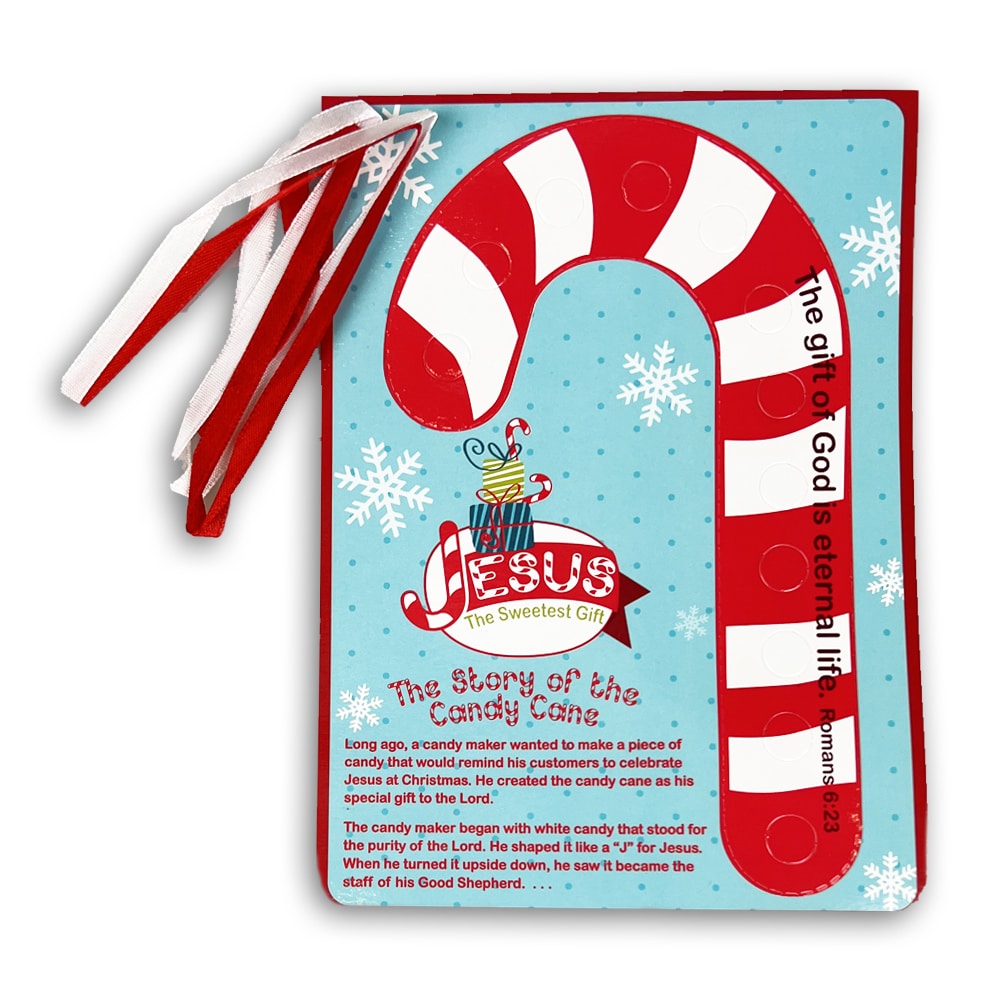 Jesus is the Sweetest Gift Candy Cane Weaving Activity
