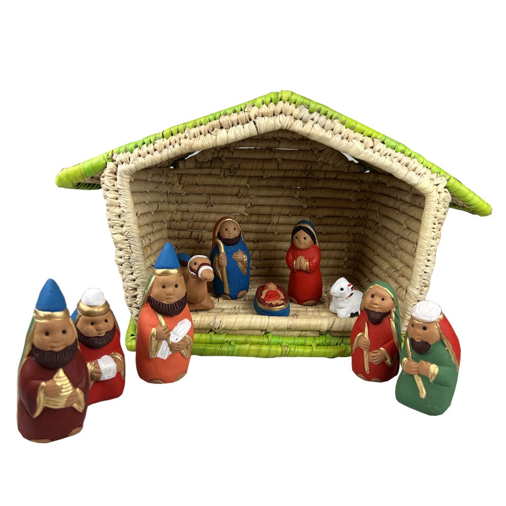 10 Piece Ceramic Nativity Scene
